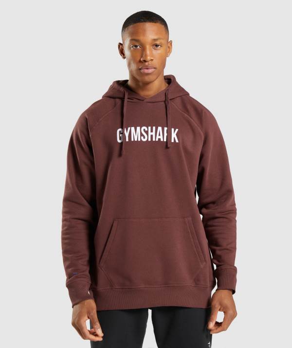 Panske Mikiny S Kapucňou Gymshark Apollo Ruzove Hnede | MN0986421